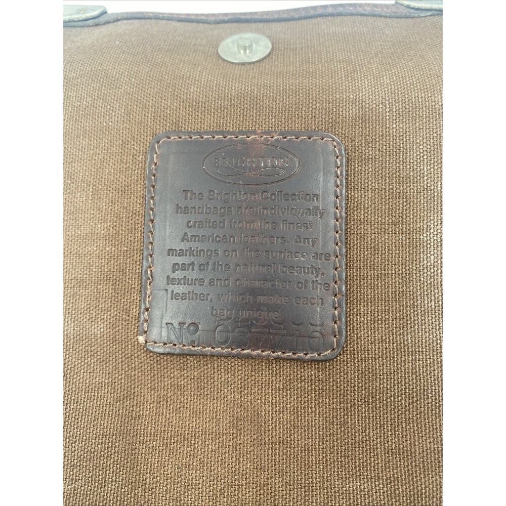 Vintage Brighton Leather Pebbled Brown Croc Embossed Shoulder Bag Purse - Picture 4 of 15